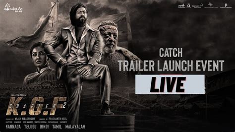 🔴live Kgf Chapter 2 Trailer Launch Event Rocking Star Yash Sanjay