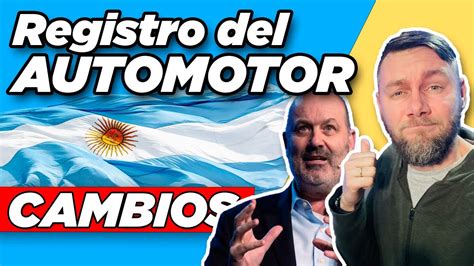 CAMBIOS En El REGISTRO DEL AUTOMOTOR NOVEDAD De Federico