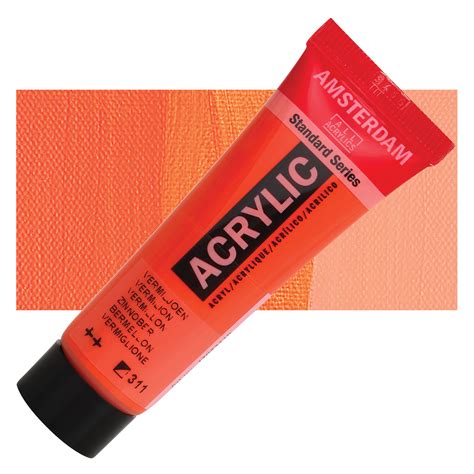 Amsterdam Standard Series Acrylic Vermilion 20 Ml Tube BLICK Art