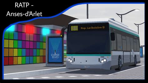 Ligne Ratp Anses D Arlet Heuliez Gx H Stif Roblox Youtube