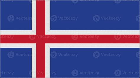 Iceland Embroidery Flag Icelandic Emblem Stitched Fabric Embroidered