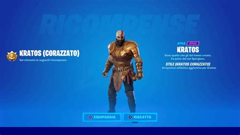 Fortnite X God Of War Come Sbloccare Gratis Lo Stile Corazzato Di Kratos