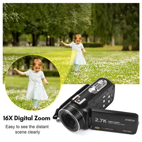 Kit 3 Ajouter une carte de 32 Go-caméra vidéo numérique 2.7K, DV, 48mp