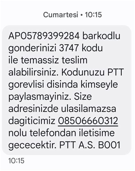 Ptt Kargo Al C Demeli G Nderim Teslim Edilmedi G Ndericiye Kar