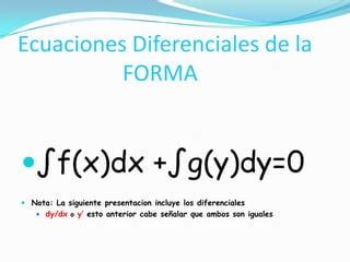 Ecuaciones Diferenciales Ppt