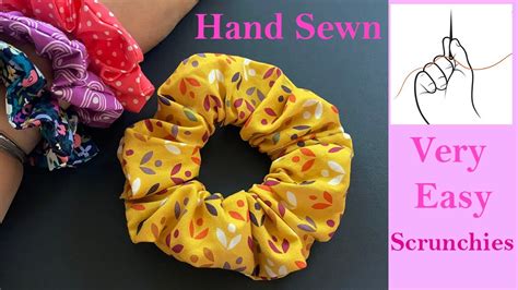 Diy Hand Sewn Scrunchy Tutorial How To Make A Scrunchies Hand