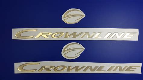 Crownline Boat Emblems 20 Gold Free Fast Delivery Dhl Etsy