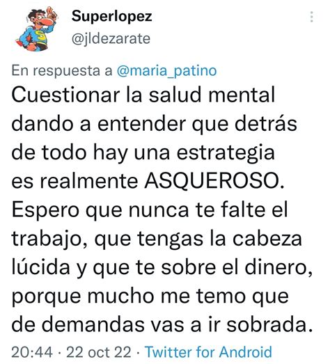 Superlopez on Twitter Atentos a la manipulación de un tweet que puse