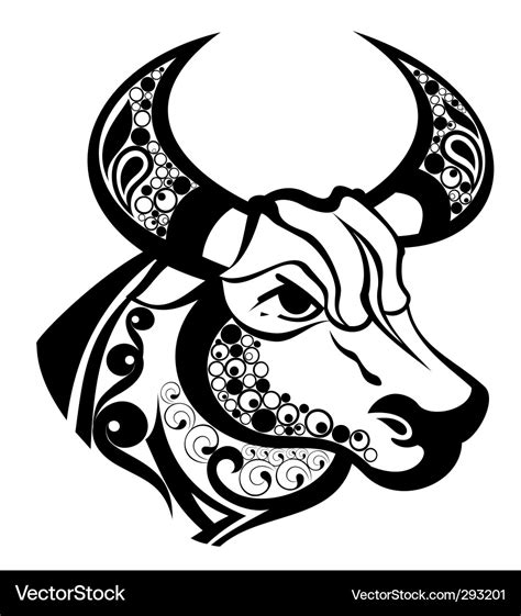 Zodiac Signs Taurus Royalty Free Vector Image Vectorstock