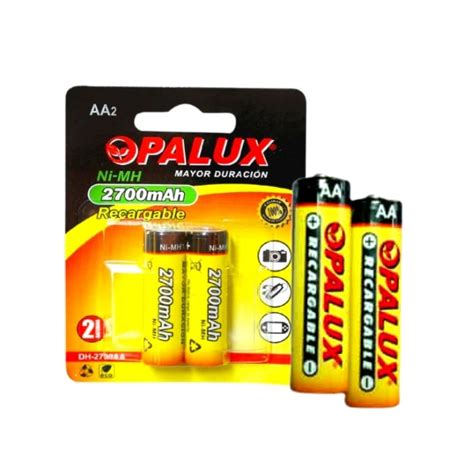 Ripley PILAS RECARGABLES AA OPALUX 1 2 V 2700 MAH