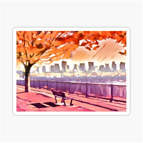 Subtle Lesbian Pride Cityscape Sticker For Sale By ColorMeAce Redbubble