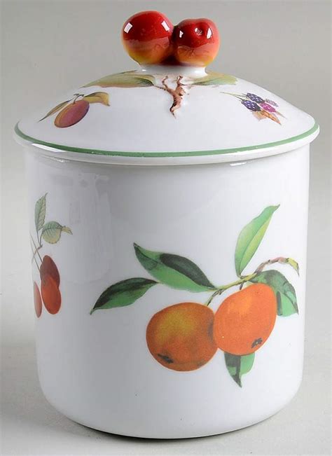 Evesham Vale Small Canister And Lid By Royal Worcester Replacements Ltd