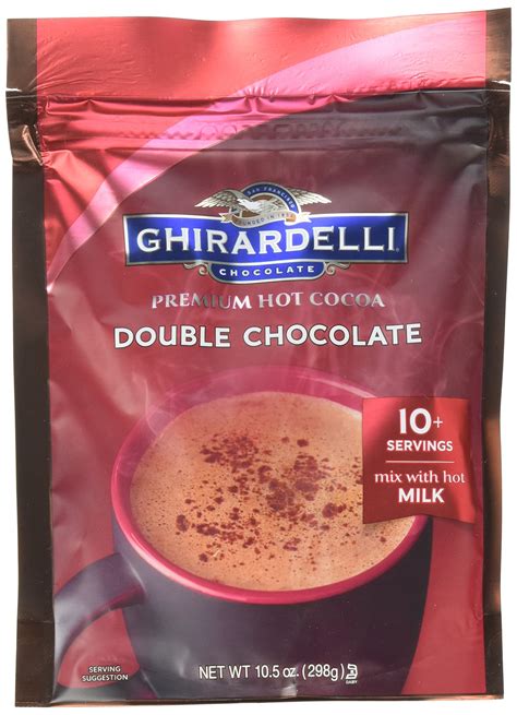 Ghirardelli Double Chocolate Premium Hot Cocoa 105 Ounce 6 Per