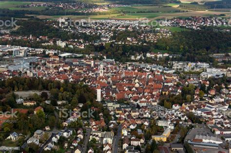 Aerial View Of The Town Of Biberach On The Rift Stock Photo Download