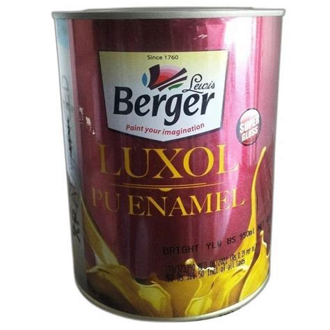 Berger Golden Yellow Luxol Pu Enamel At Rs Piece Berger Enamel