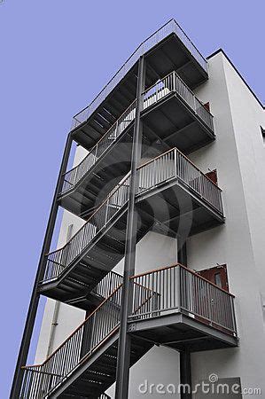 Emergency Exit Stairs Stock Image