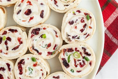 Cranberry Feta Pinwheels Recipe Girl