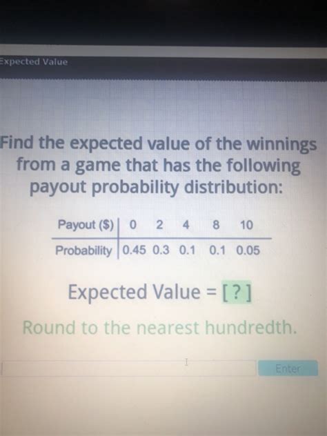 Solved Expected Value Find The Expected Value Of The Chegg