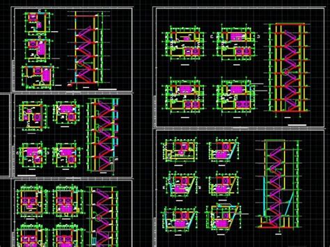 خطط الدرج والمصعد في أوتوكاد مكتبة Cad