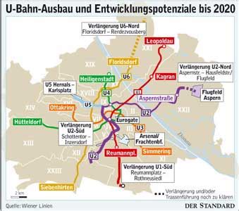 U Bahn Ausbau Und Entwicklungspotetiale Bis Wien Derstandard