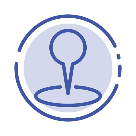 location map marker pin blue dotted   icon  vector art