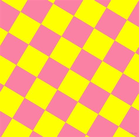 Pink and Yellow Checkerboard Art