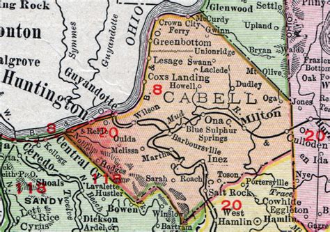 Wayne County West Virginia Map Map