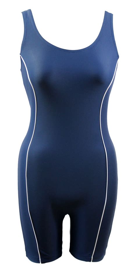 Adoretex Women S Xtra Life Lycra Unitard Swimsuit In Navy Size Xxx Large