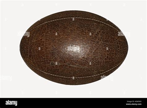 Old rugby ball Stock Photo - Alamy