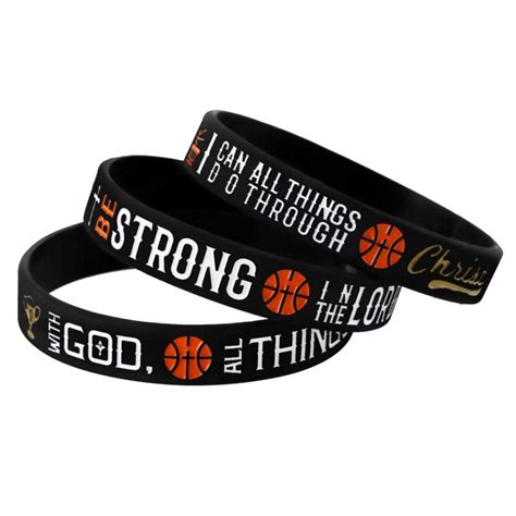 Basketball Silicone Wristbands Space Peak