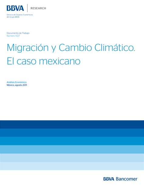 Migración y Cambio Climático