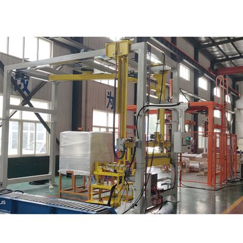 High Efficiency Fully Automatic Customized Rotary Arm Film Pallet