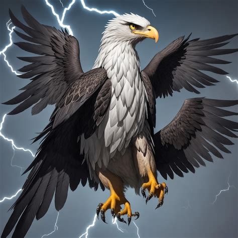 Premium AI Image | realistic vector eagle flying for decorating projects