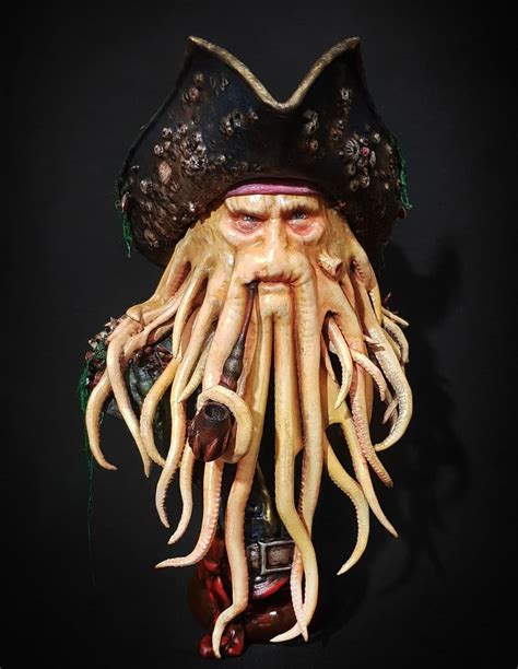 Pirate Squid Mask Davy Jones Pirates Of The Caribbean Cthulu Octopus