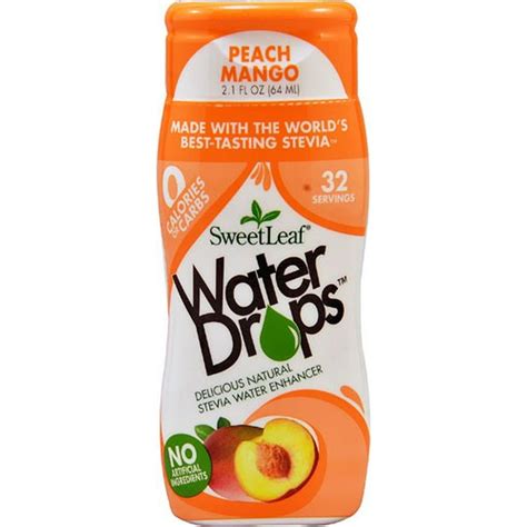 Sweetleaf Water Drops Stevia Water Enhancer Peach Mango 21 Fl Oz