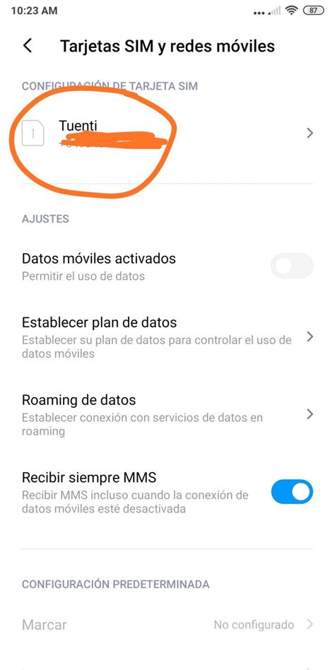 Configuración APN Xiaomi Solución Tuenti Argentina