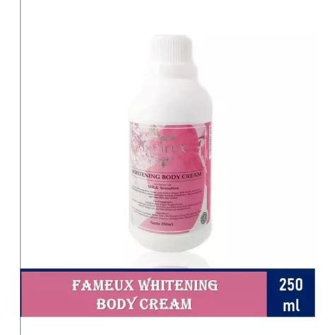 Jual Fameux Whitening Body Cream Bleaching Shopee Indonesia