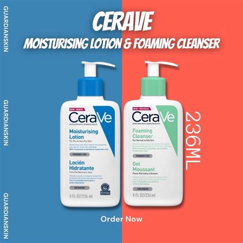 Jual Cerave Moisturising Lotion 236 Ml And Cerave Foaming Facial Cleanser