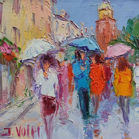 Peinture Pluie à St Tropez par Volpi Jacques Carré d artistes