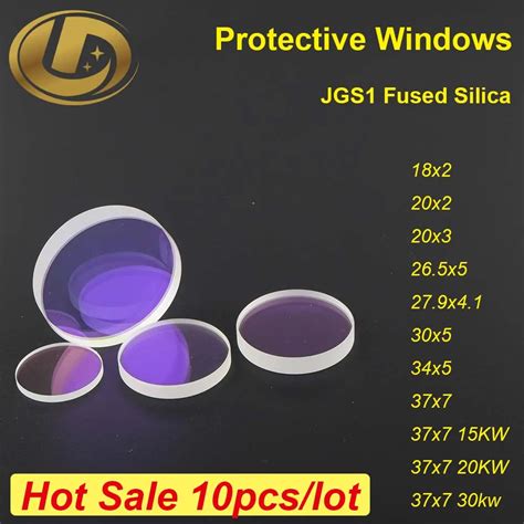 10PCS Lot Fiber Laser Protective Windows Protection Lens Dia18 20 27 9