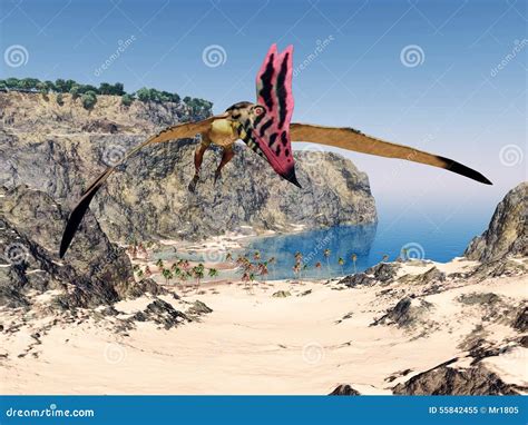 Pterosaur Thalassodromeus Stock Illustration Illustration Of Died