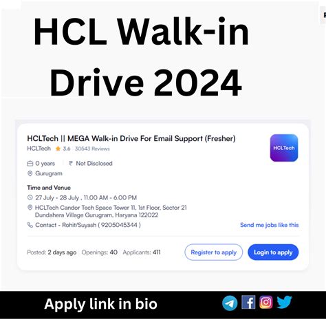 HCL Walk In Drive 2024 For Email Support 27 28 July Any Graduate Can