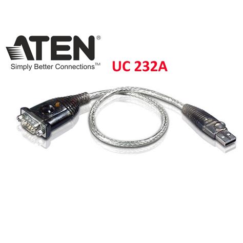 Aten Uc232a Usb To 9 Pin Rs232 Serial Port Adaptor Shopee Singapore