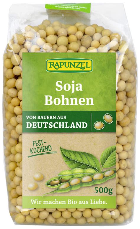 Bohnen Sojabohnen ungeschält Bio 500g