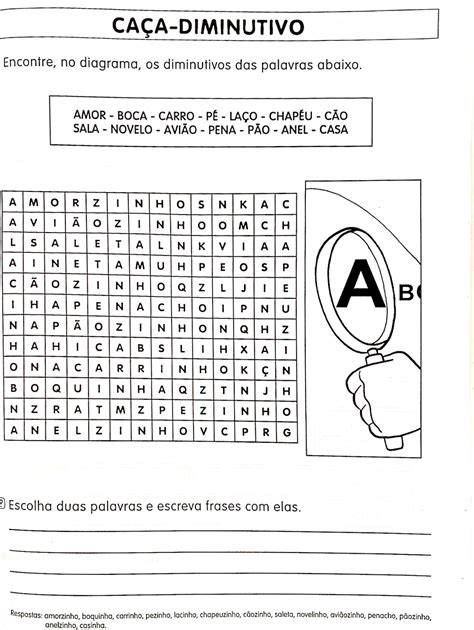 Atividades Grau Do Substantivo 3 Ano Librain