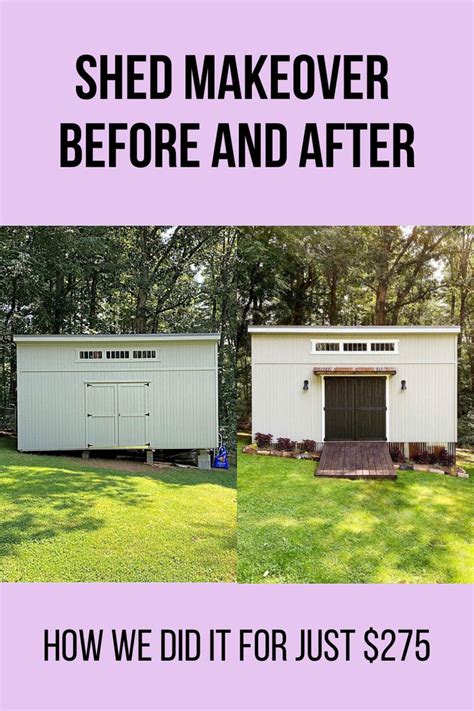 Budget Shed Makeover Before And After A Small Life Shed Makeover