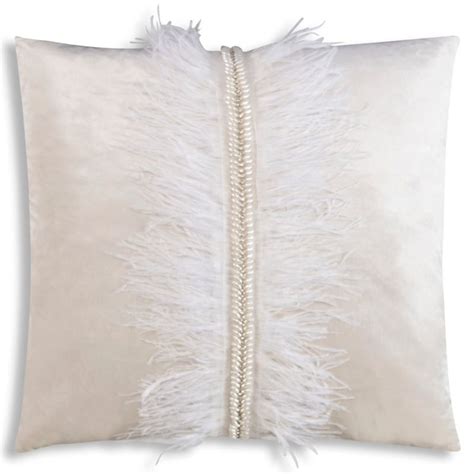 Cloud Design Ava Velvet With Ostrich Feathers Decorative Pillows