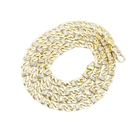 Kt White Gold Yellow Gold Necklace Catawiki