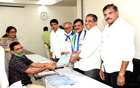 6 YSRCP Candidates File Nominations For MLC Polls In AP