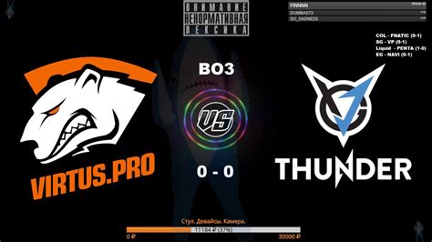 RU Virtus Pro Vs VGJ Thunder ESL One Genting 2018 BO3 YouTube